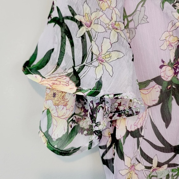 ASTR The Label Cinched Floral Mermaid Dress Sz. Large - Picture 7 of 13